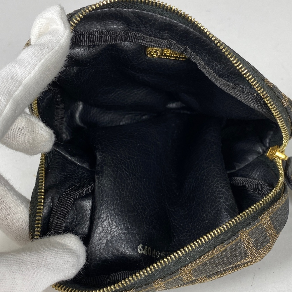 Fendi Zucca Pattern Makeup Accessory Case Canvas … - image 5